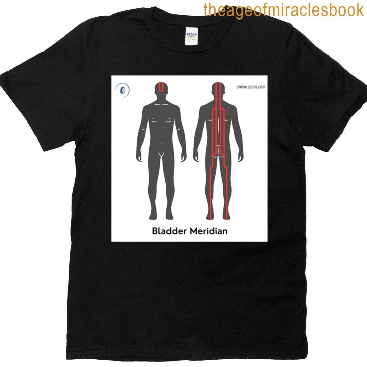 Bladder Meridian Chart – Epoch Lasers Holistic Approach T-shirt