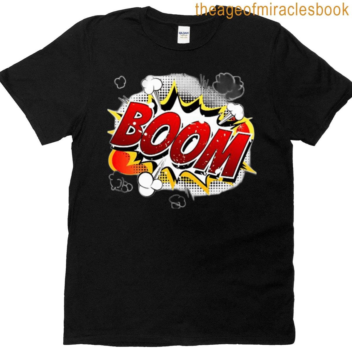 Boom Comic Explosion Cloud Oversized T-shirt