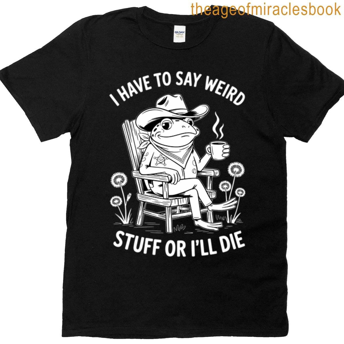 Frog Cowboy Meme Funny T-shirt