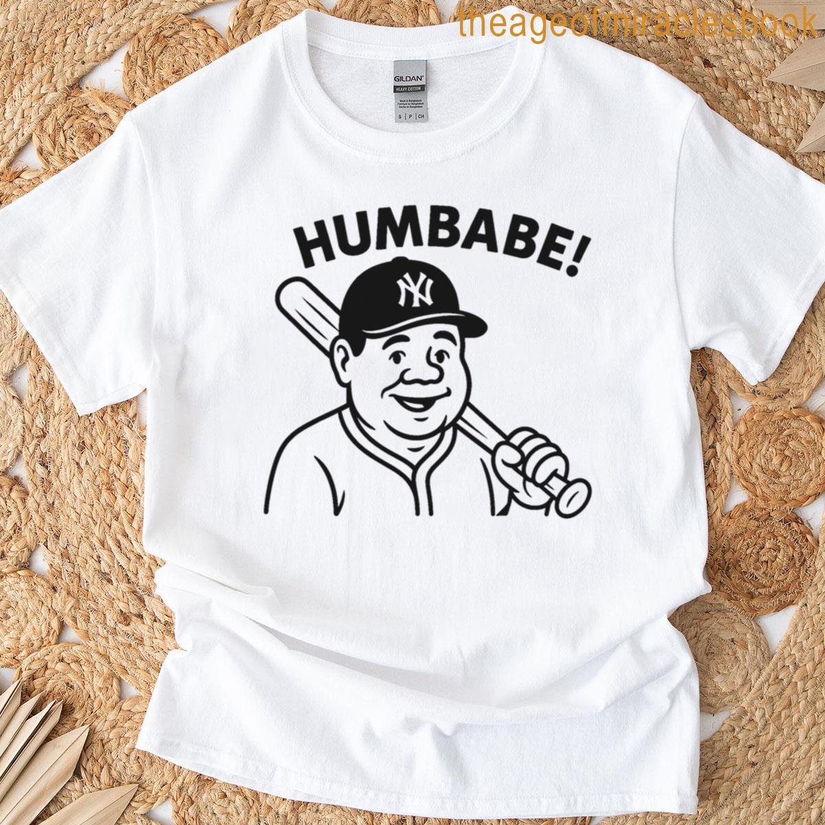 Humbabe Babe Ruth Cartoon T-shirt