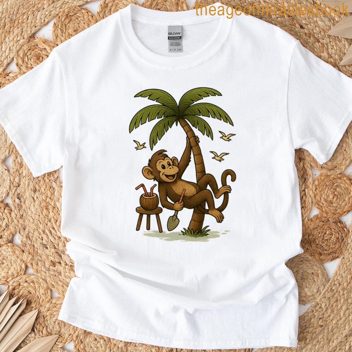 Monkey Holiday Oversized T-shirt