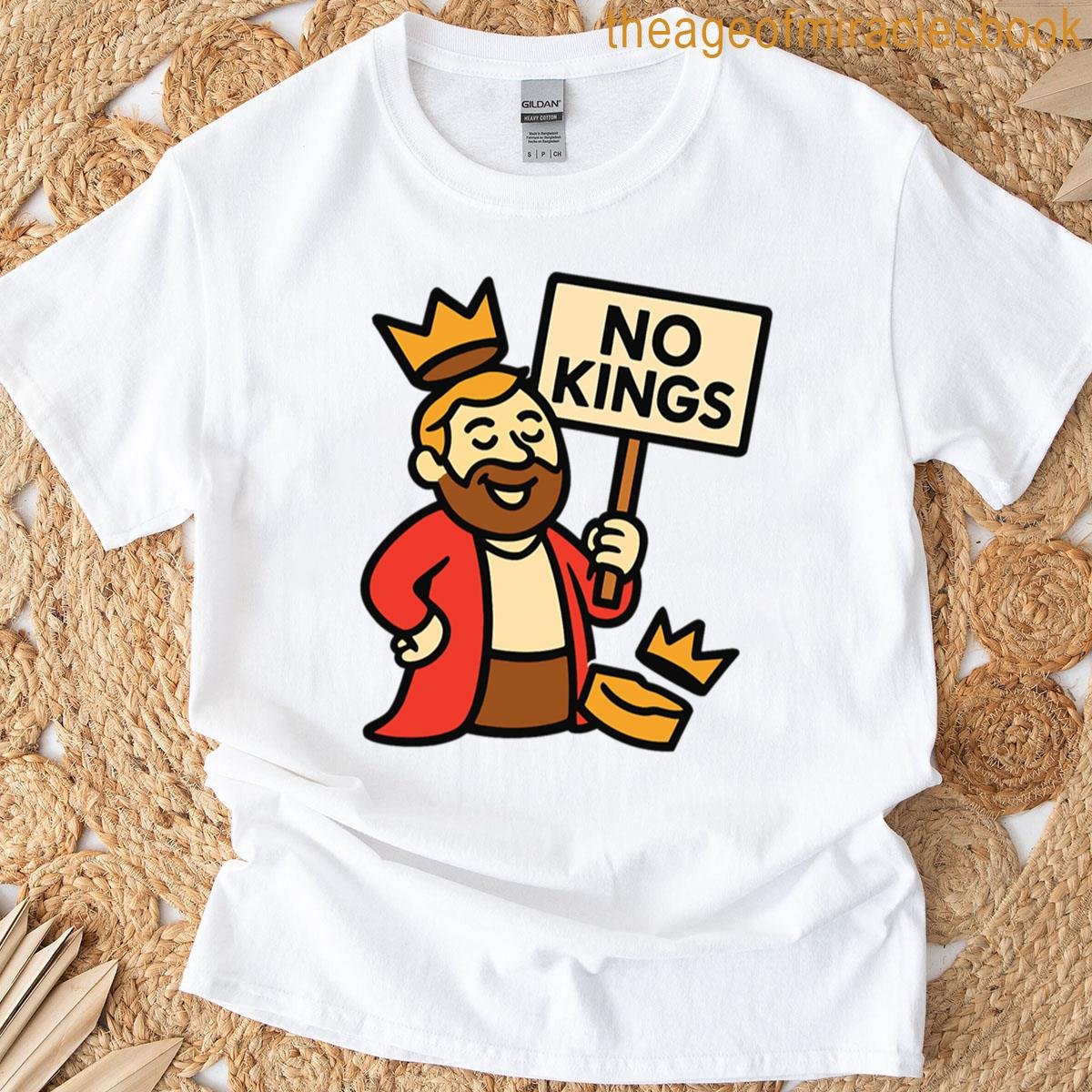 No Kings The Fallen Crown Design T-shirt