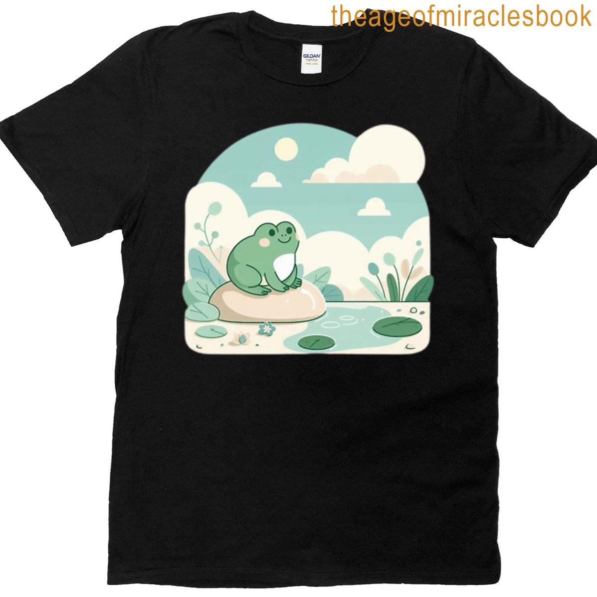 Peaceful Frog Calm Mind Mode T-shirt