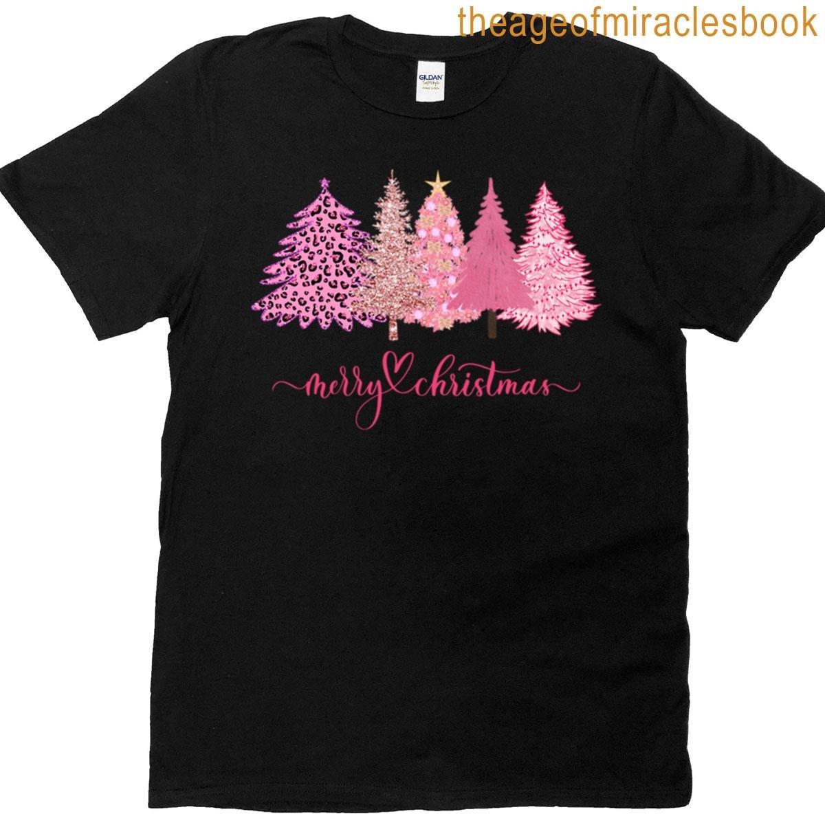 Pink Christmas Trees T-shirt