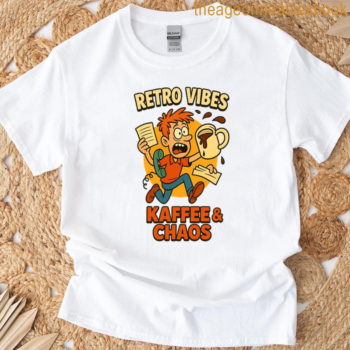 Retro Vibes Coffee Chaos T-shirt