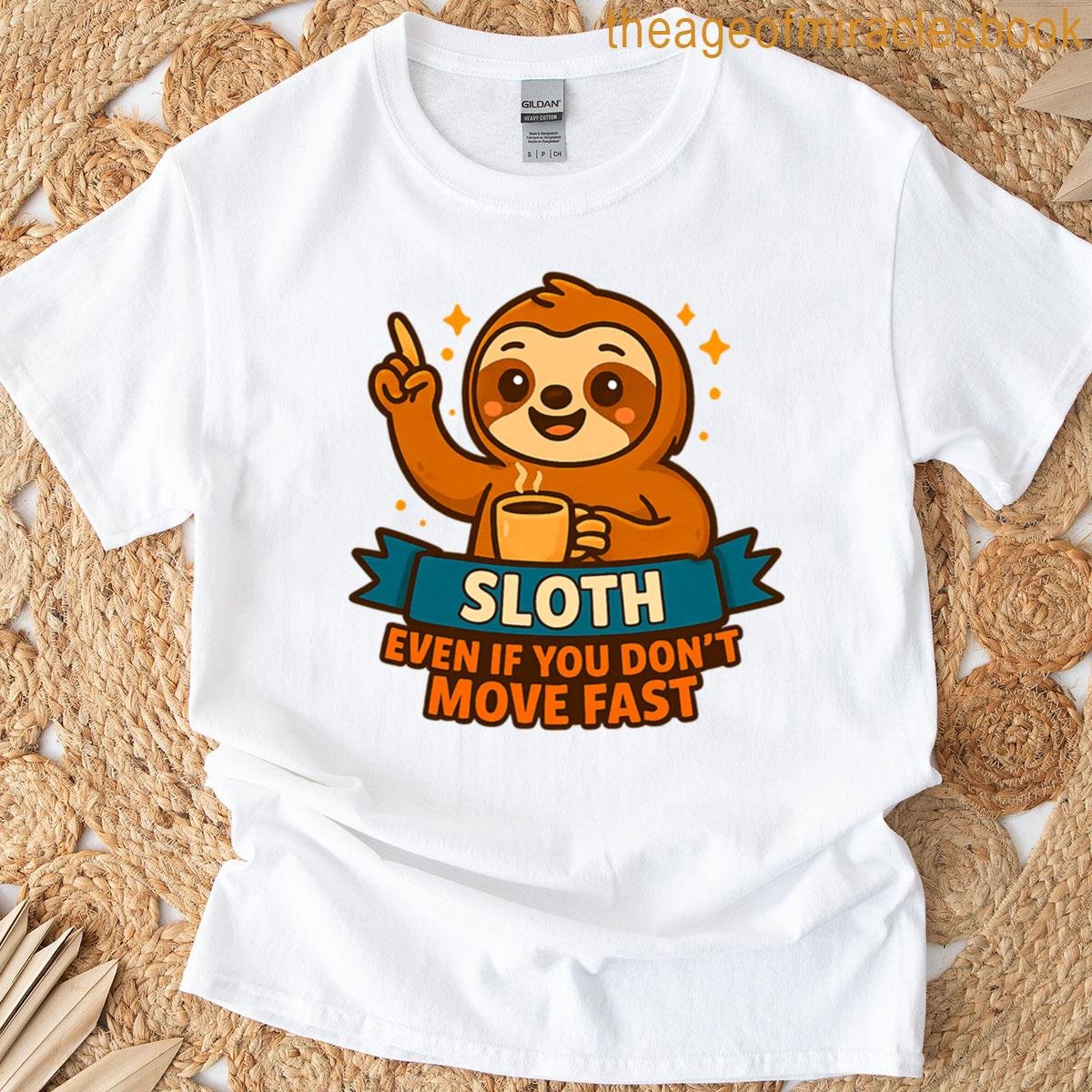 Sloth Coffee Vibes Oversized T-shirt