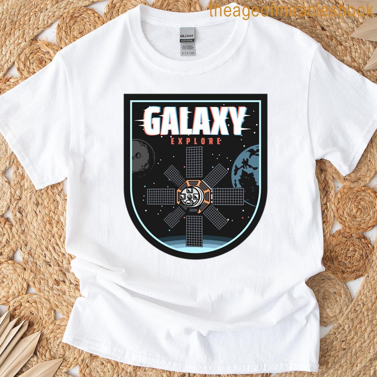 Space Satellite Insignia Exploring The Galaxy T-shirt