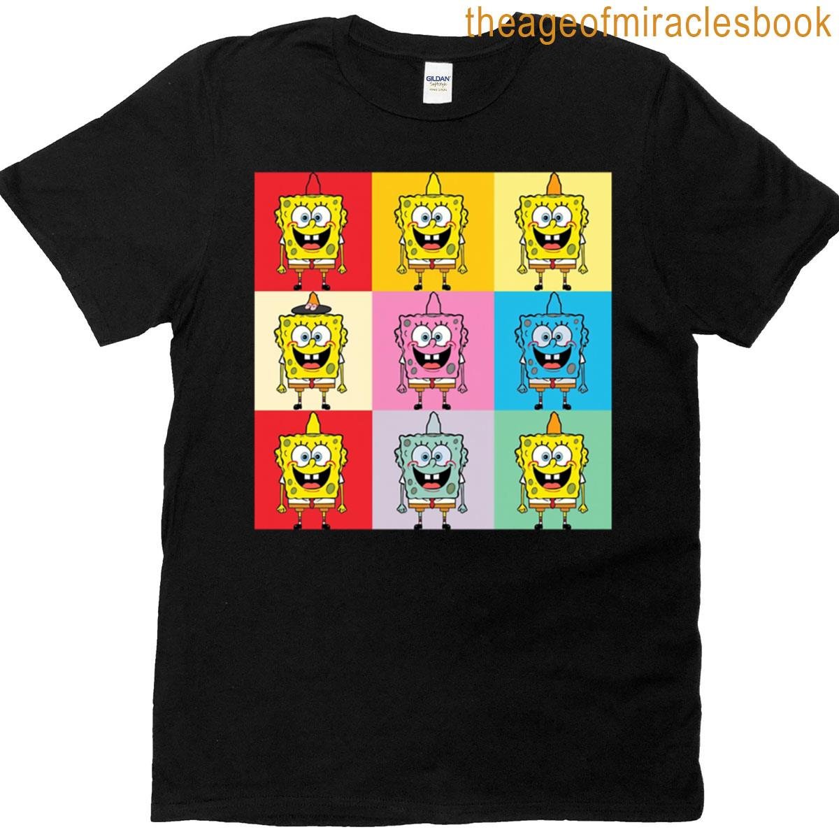 Spongebob – Op-art Style Oversized T-shirt