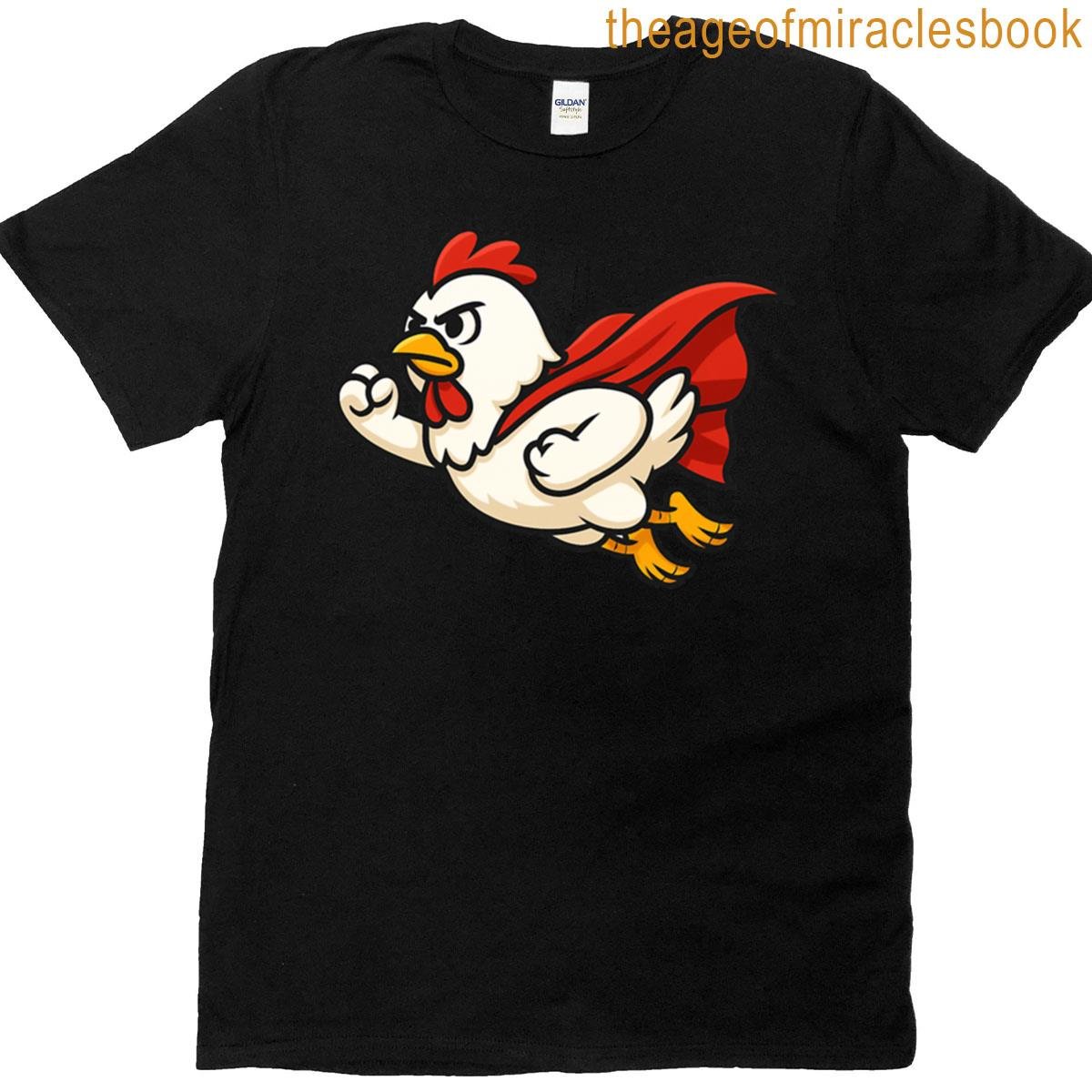 Super Chicken With Red Cape T-shirt