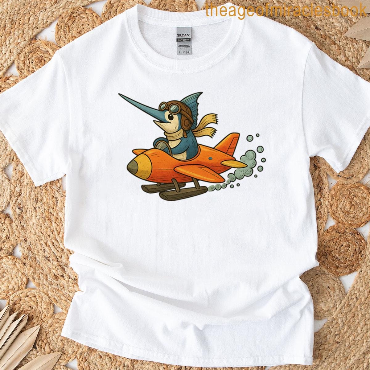 Swordfish Aviator Oversized T-shirt