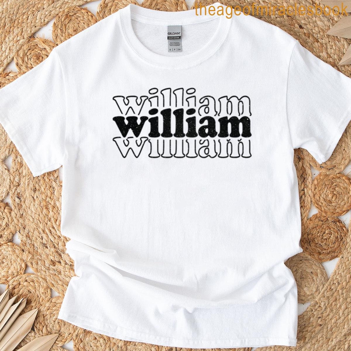 William Name Personalized T-shirt