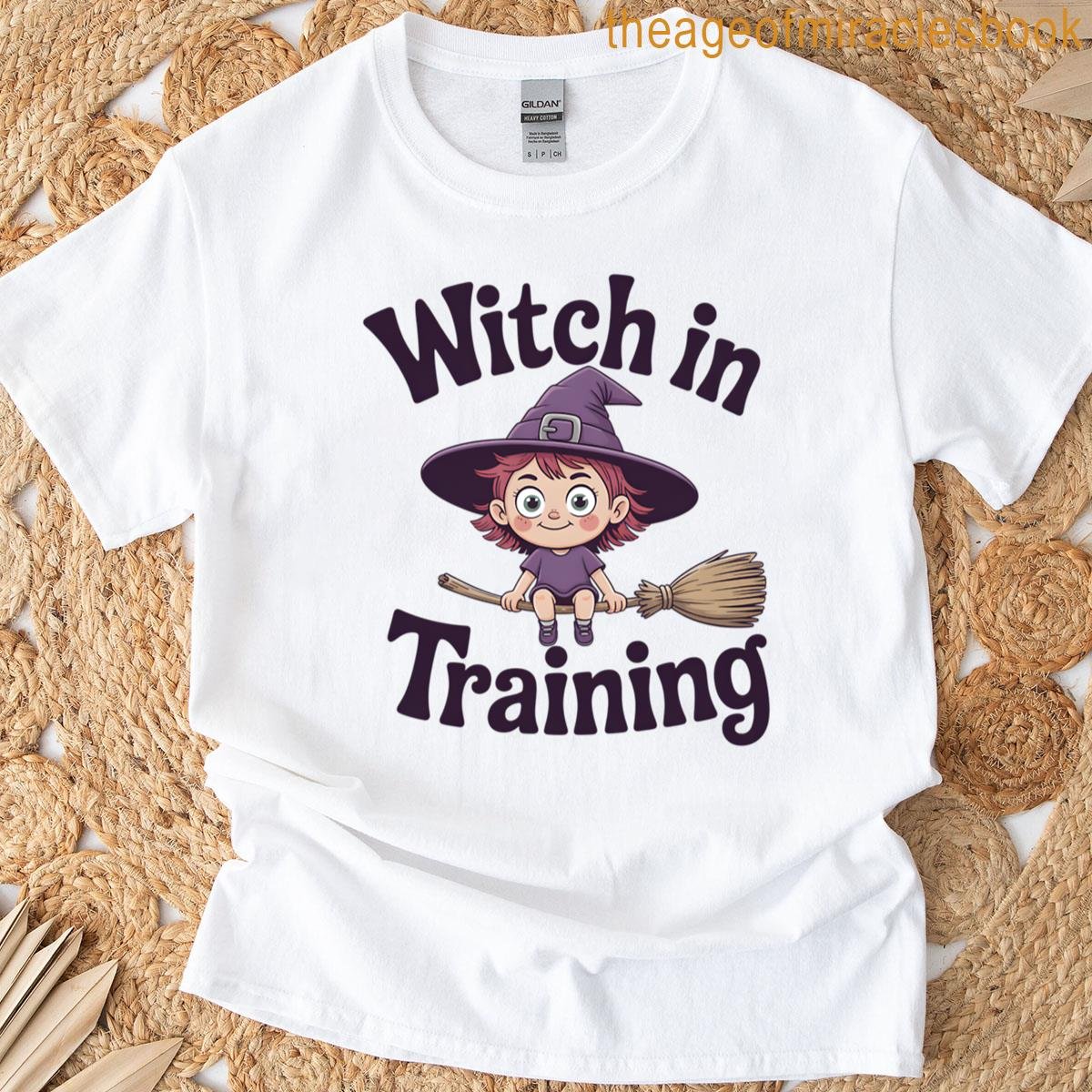 Witch In Training Cute Halloween Witch Design T-shirt