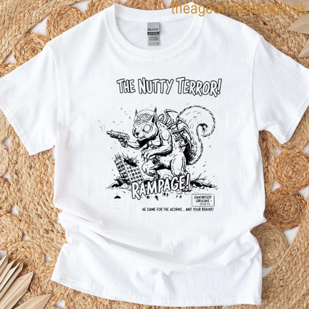 Alien Squirrel In Black T-shirt