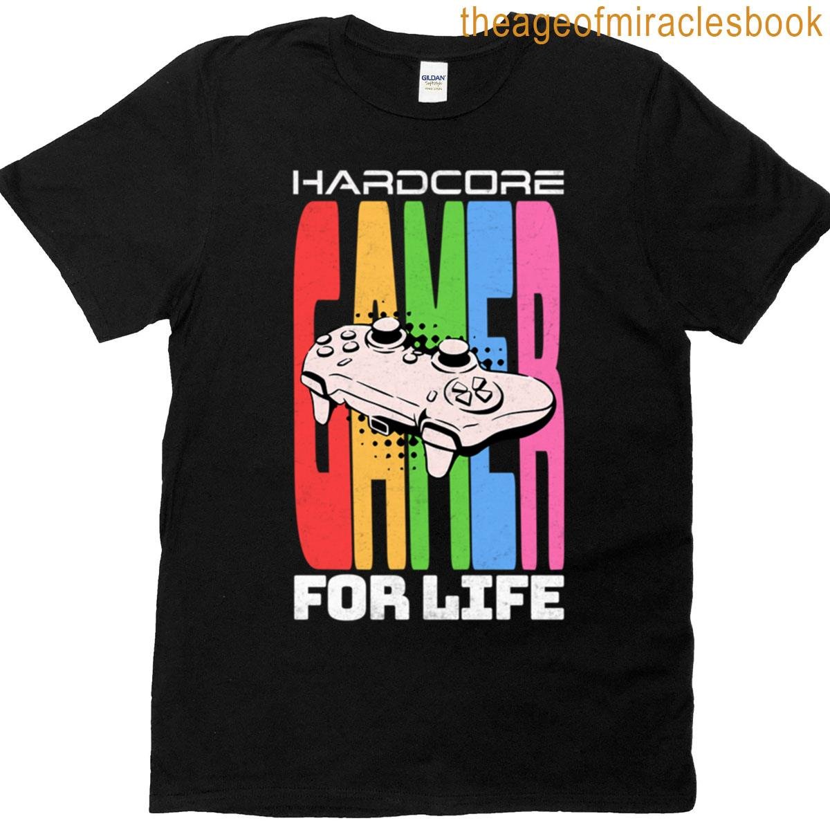 Hardcore Gamer For Life Oversized T-shirt