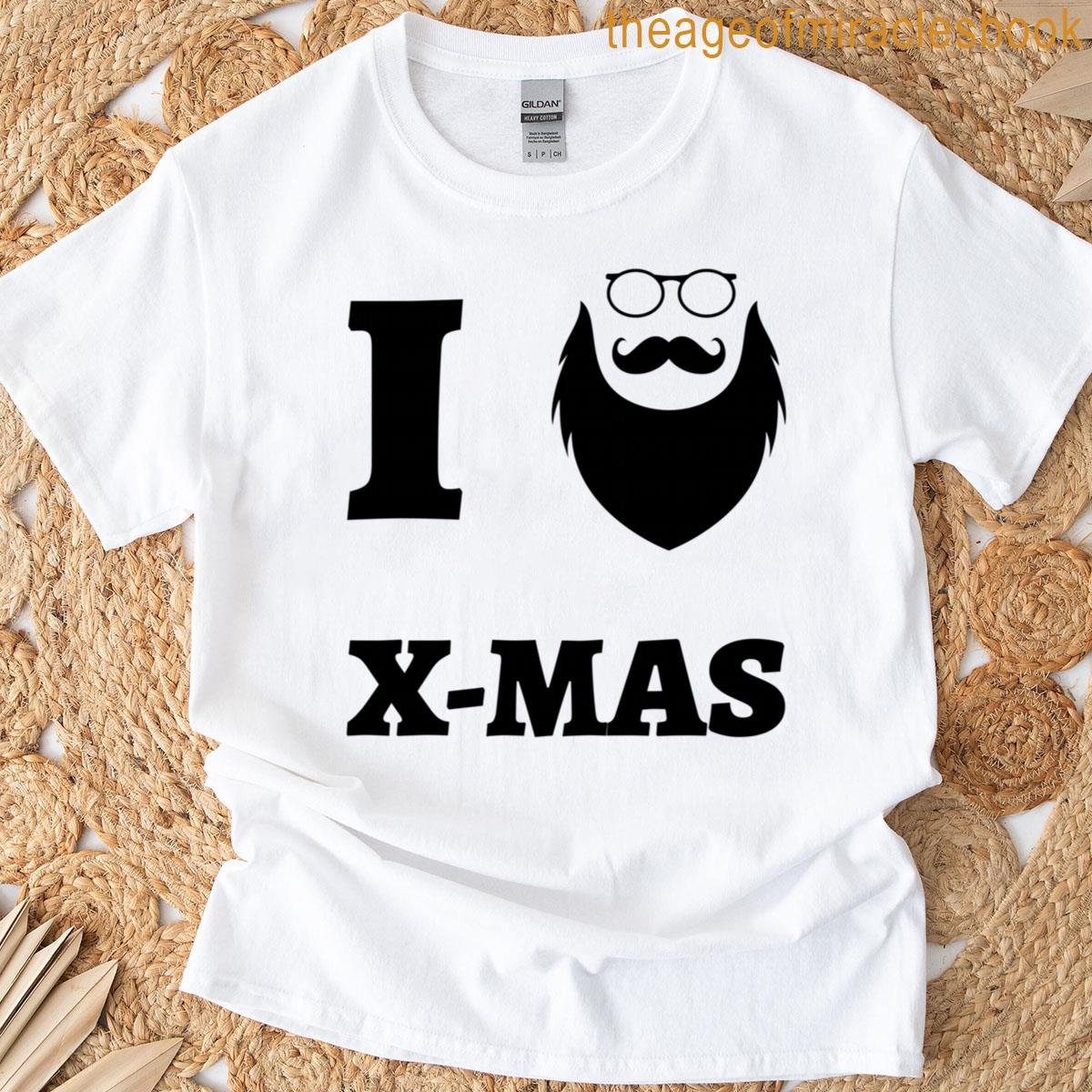 I Love X-mas Christmas Statement T-shirt