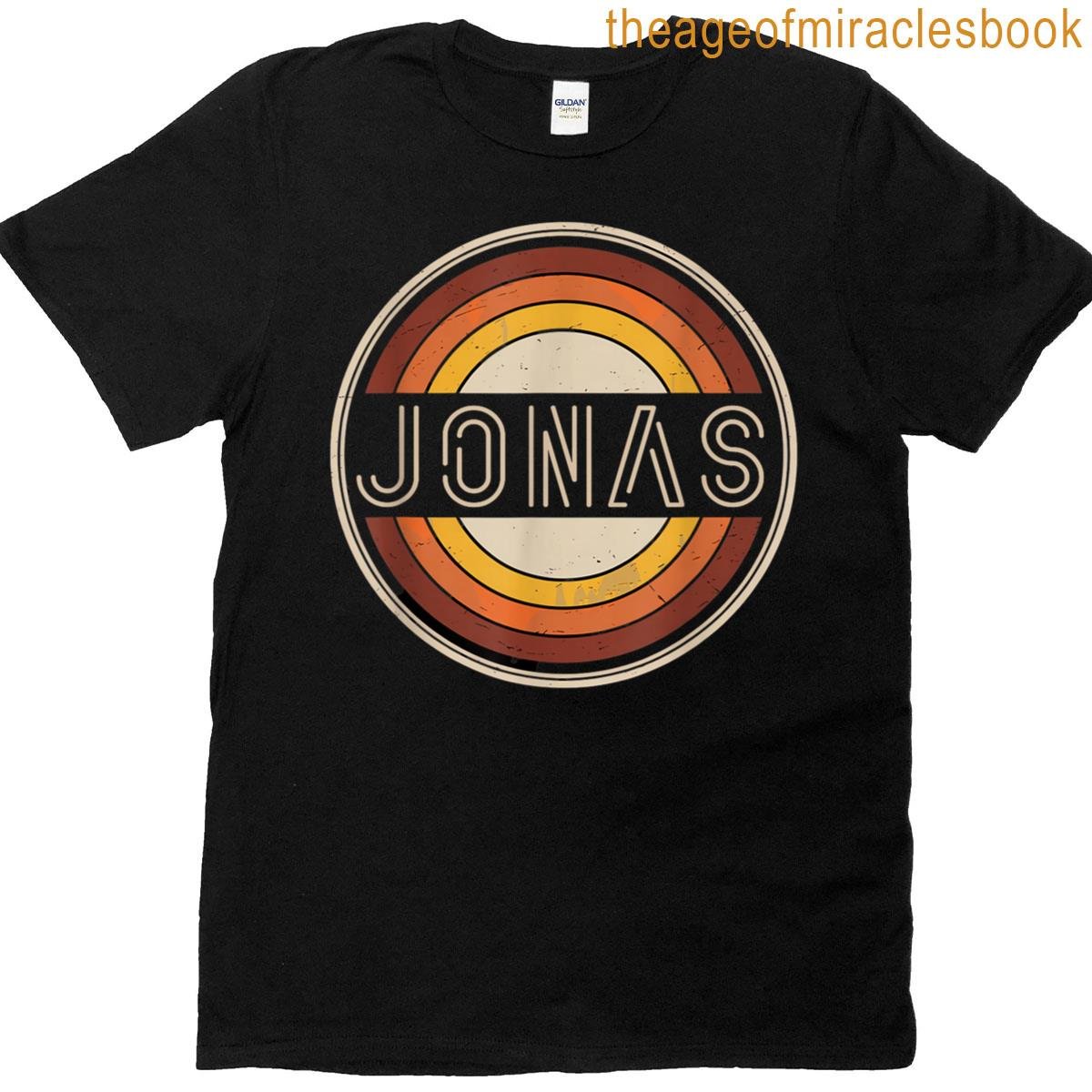 Jonas Vintage Design Jonas Forename First Given Name T-shirt