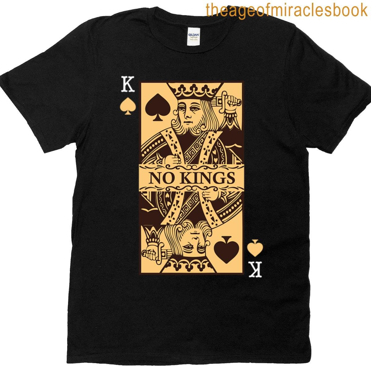 No Kings Playing Card Statement T-shirt