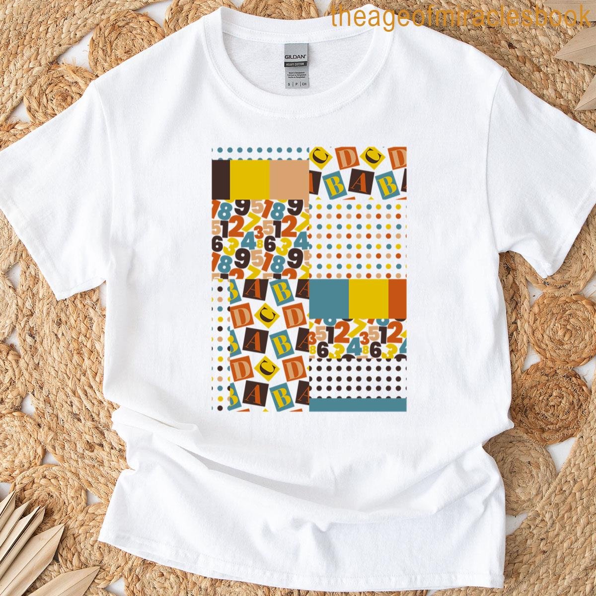 Numeric Harmony Patchwork Premium T-shirt