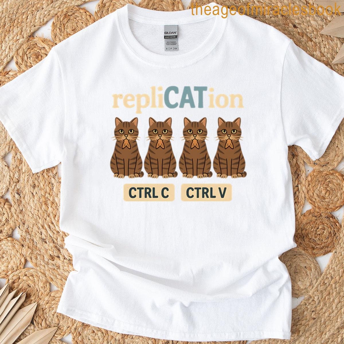 Replication Funny Cat Pun For Humor Lovers T-shirt