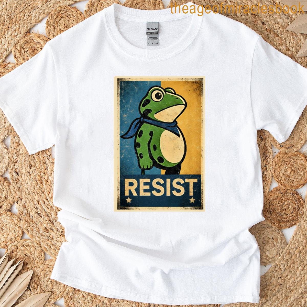 Retro Resist Frog Oversized T-shirt