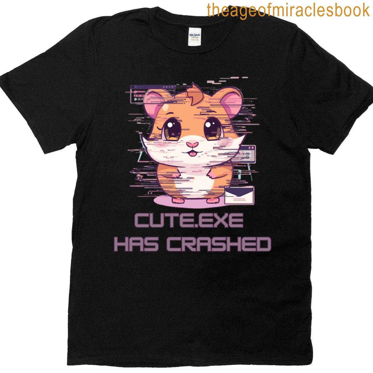 System Overcute Pastel Hamster In A Simulation Loop T-shirt