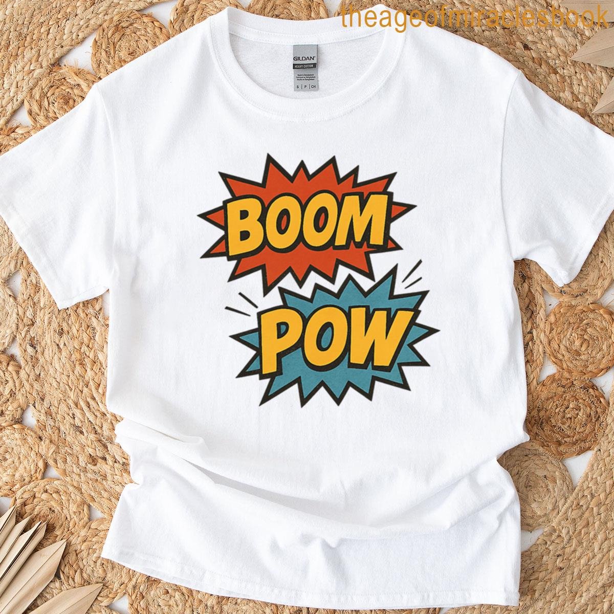Vintage Comic Book Boom-pow Speech Bubble T-shirt