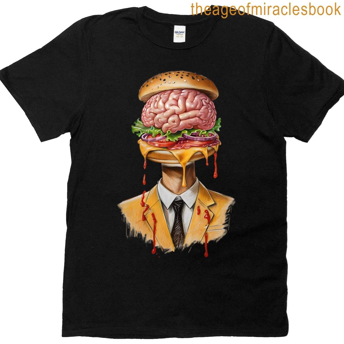 Zombie Burger Head Oversized T-shirt