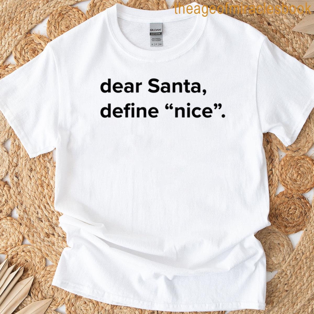 Dear Santa Define Nice T-shirt