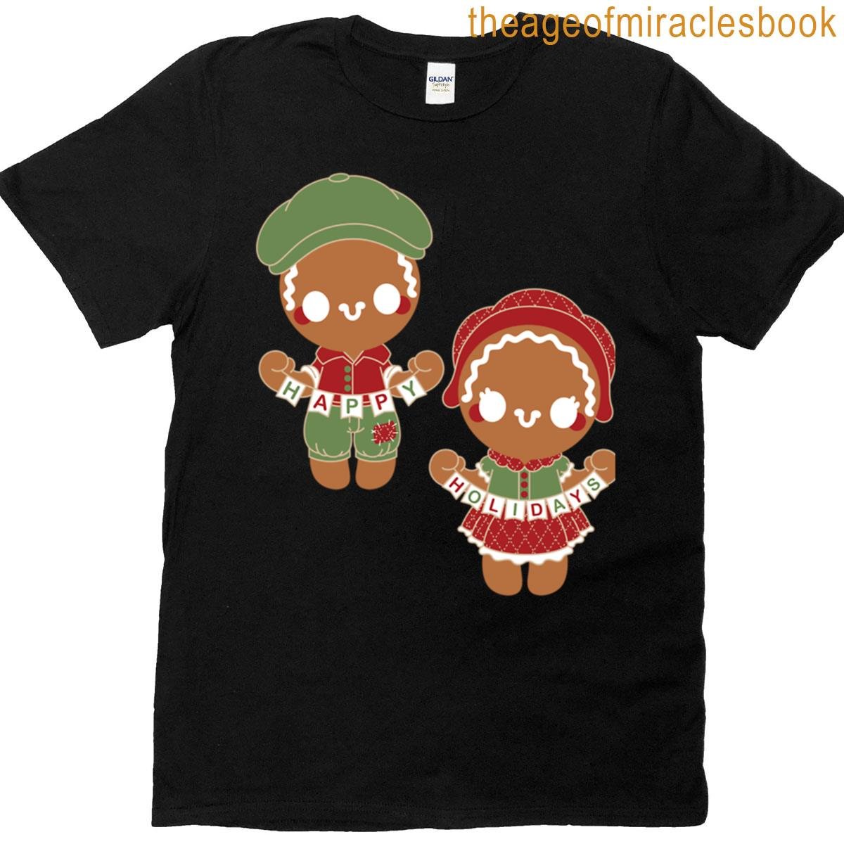 Gingerbread Happy Holidays T-shirt