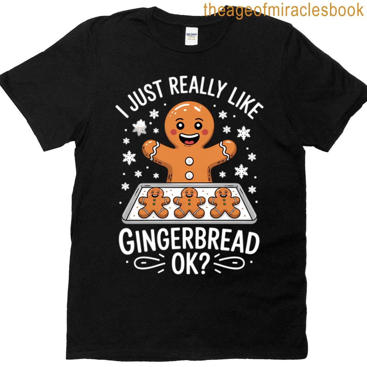 Gingerbread Lovers Cookie Christmas T-shirt
