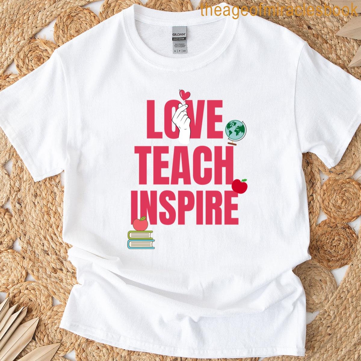 Love Teach Inspire Oversized T-shirt