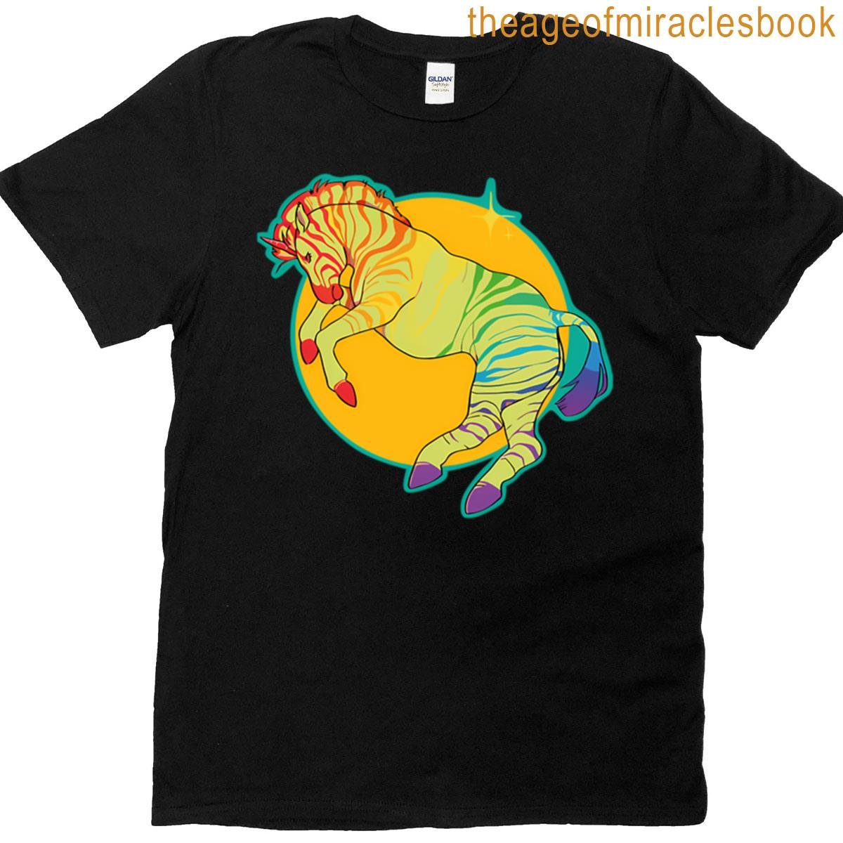 Prismatic Striped Equine T-shirt