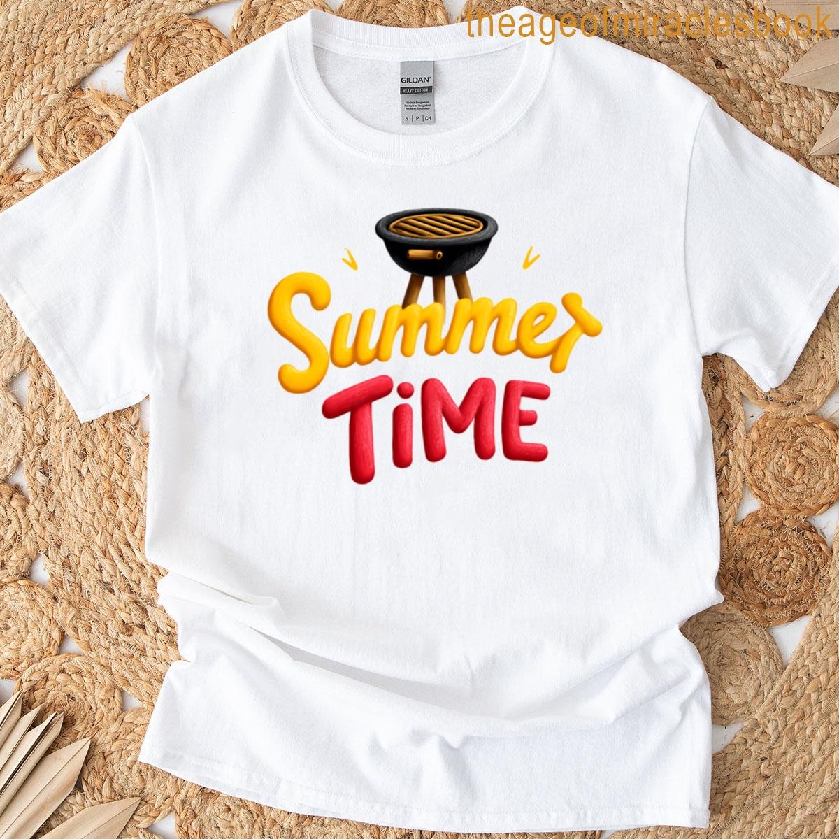 Summer Time Bbq Fun Illustration T-shirt Summer Time Bbq Fun Illustration T-shirt