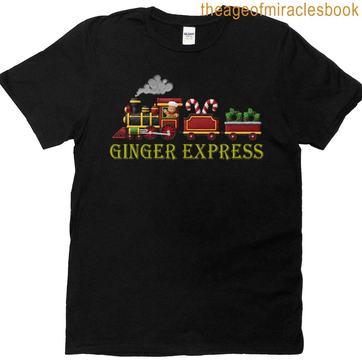 Sweet Ginger Express Cute Christmas Train T-shirt