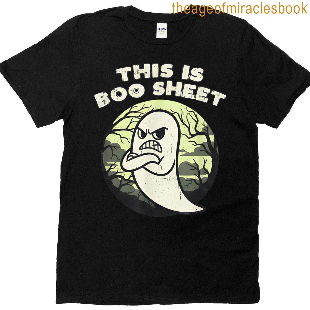 This Is Boo Sheet Funny Ghost Halloween T-shirt