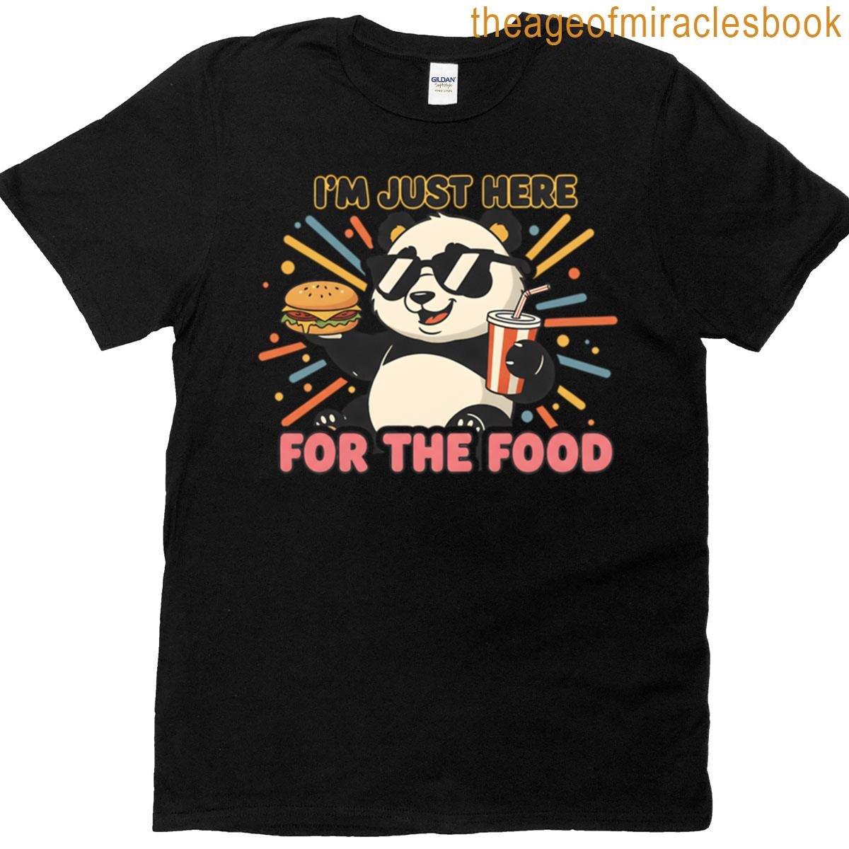 Cool Panda Food Lover T-shirt
