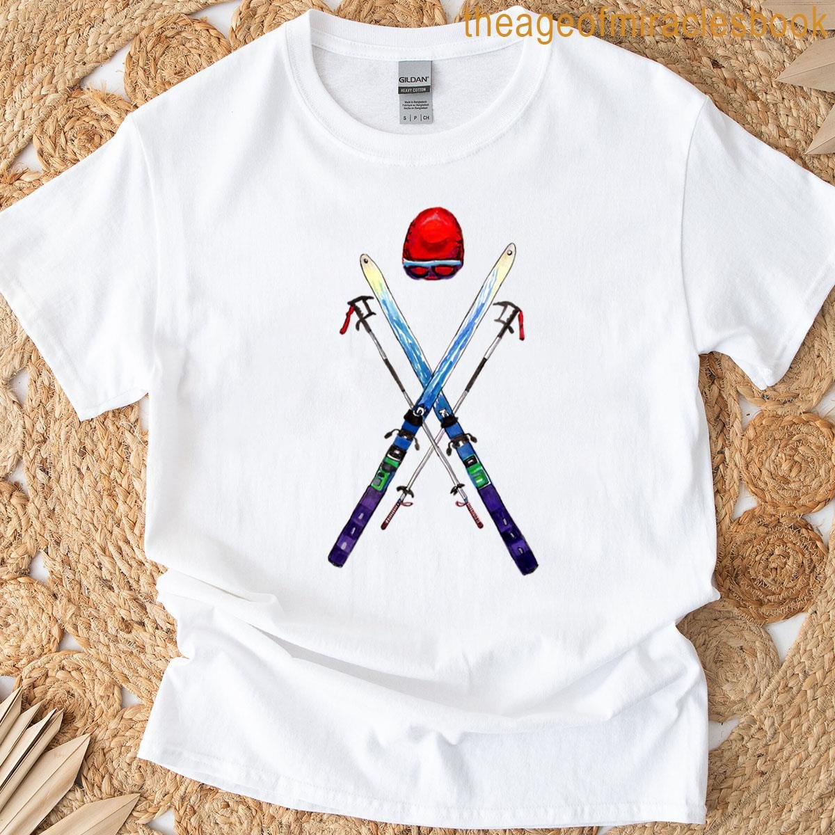 Crossed Ski Equipment T-shirt