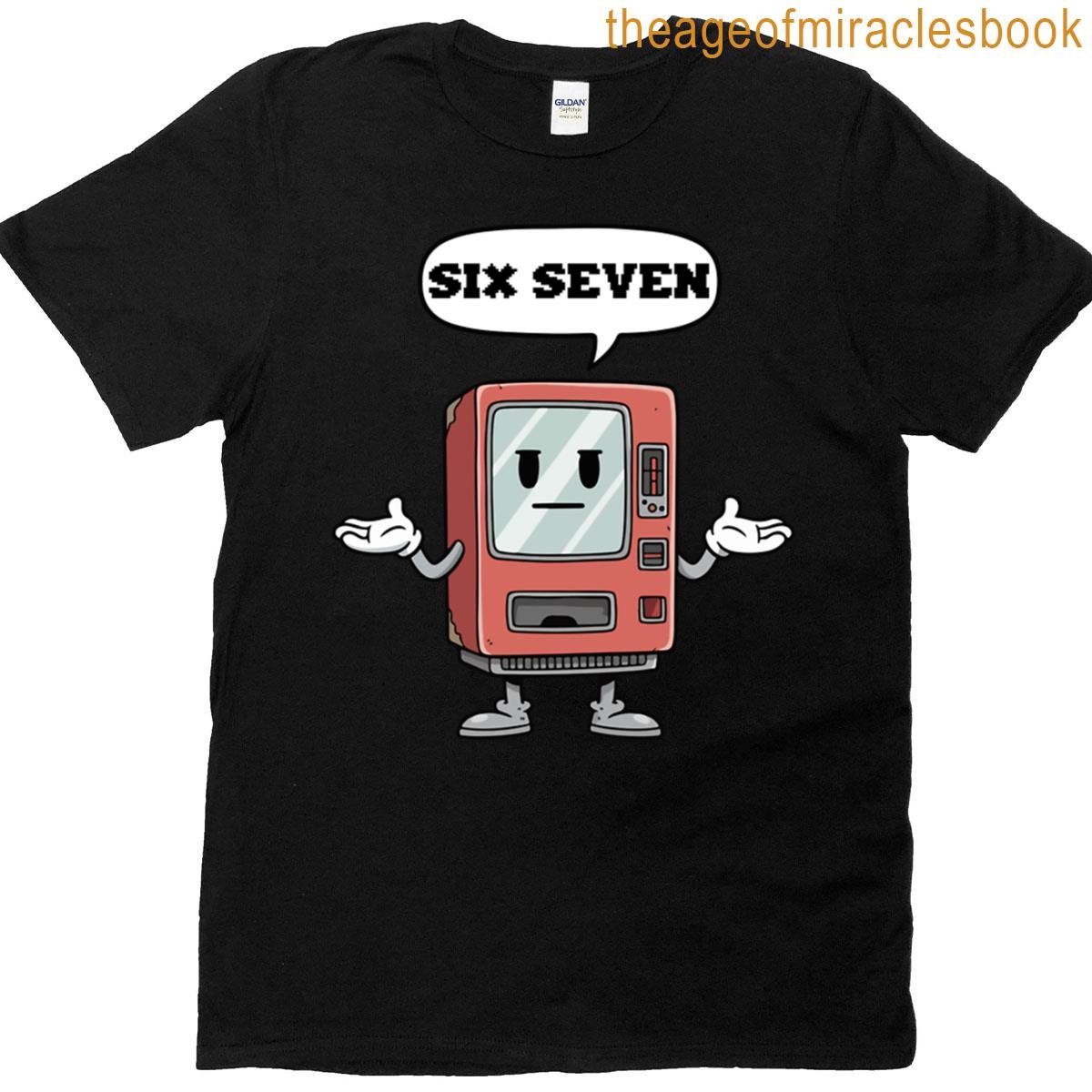 Retro Vending Machine Six Seven Design T-shirt