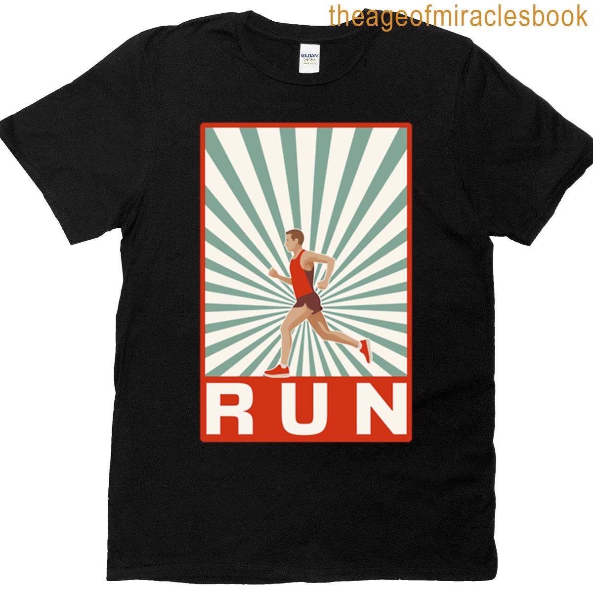 Run Runner Running Vintage Style T-shirt