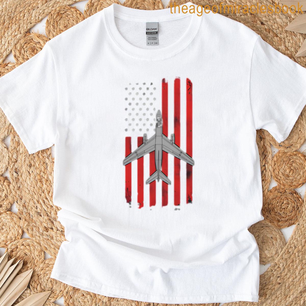 A-3 Skywarrior Patriotic Flag Tee T-shirt