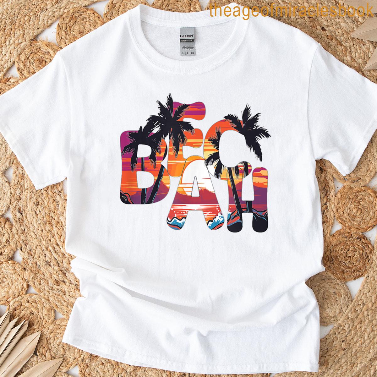 Beach Sunset Palm Trees T-shirt