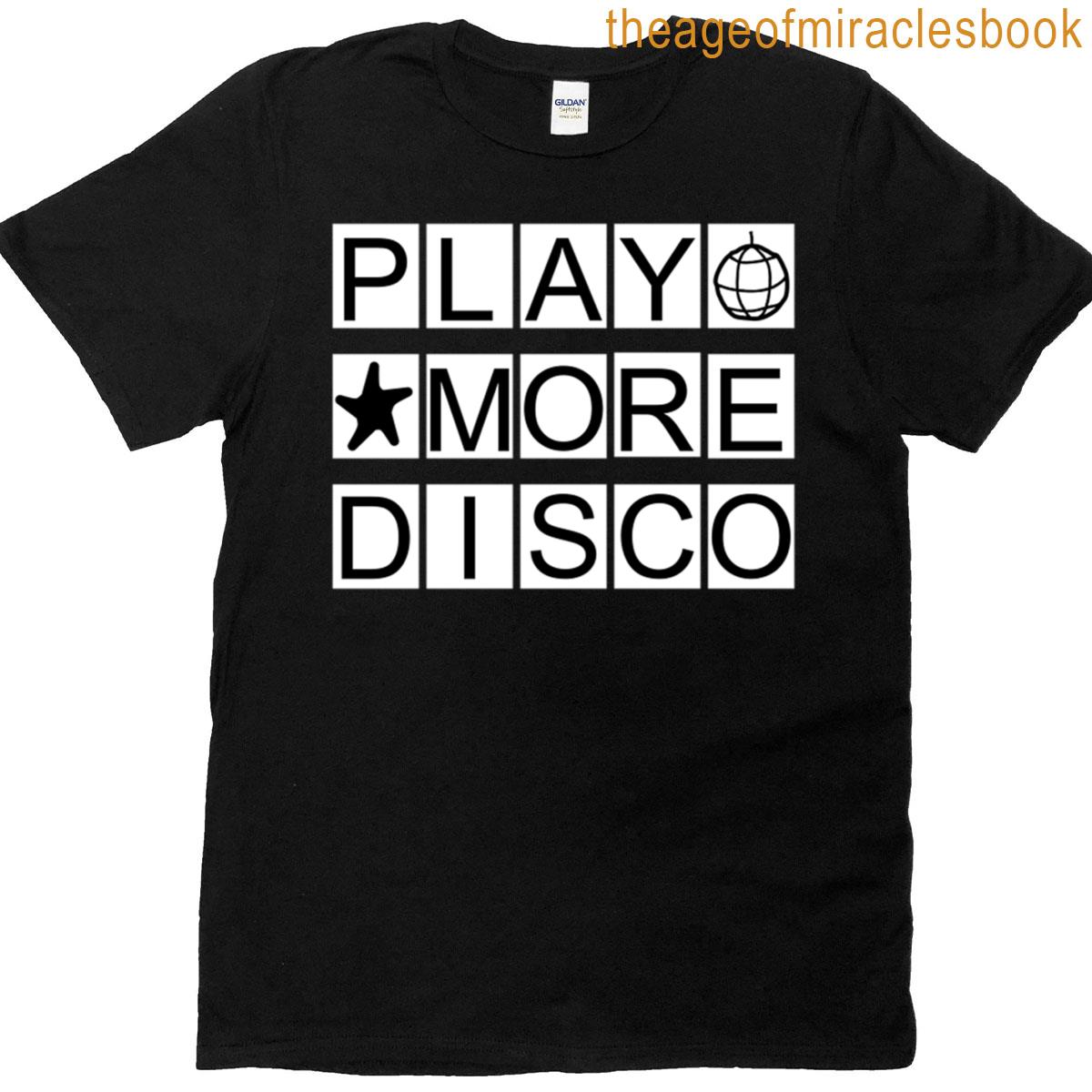 Black White – Play More Disco T-shirt