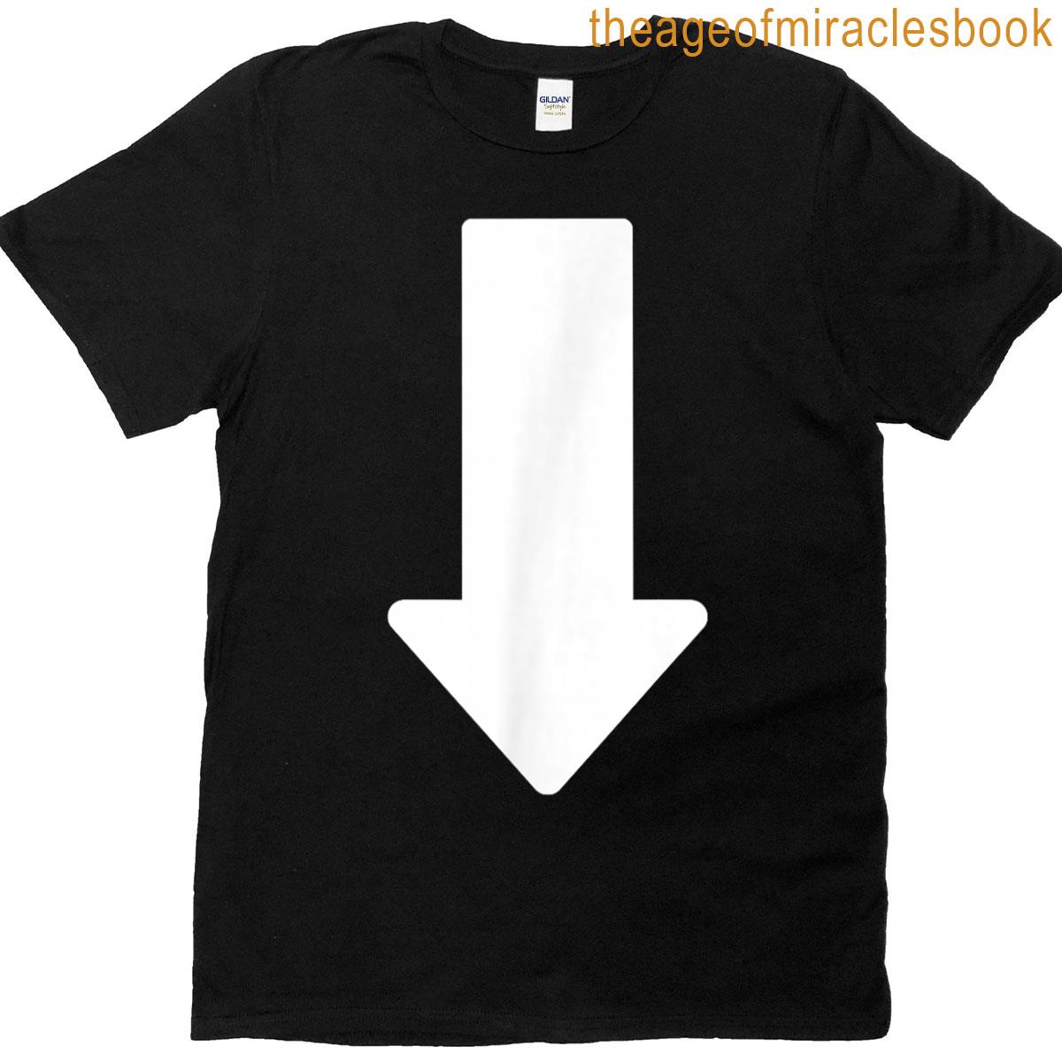 Bold Arrow Down Custom Word Builder For Custom Word T-shirt