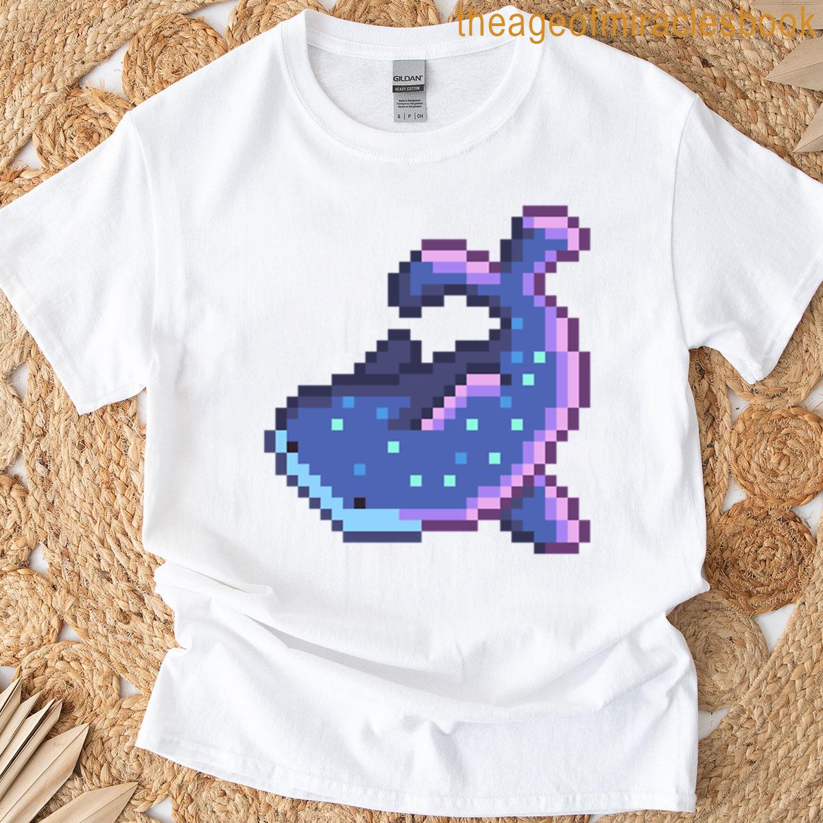 Cute Pixel Art Whale Shark T-shirt