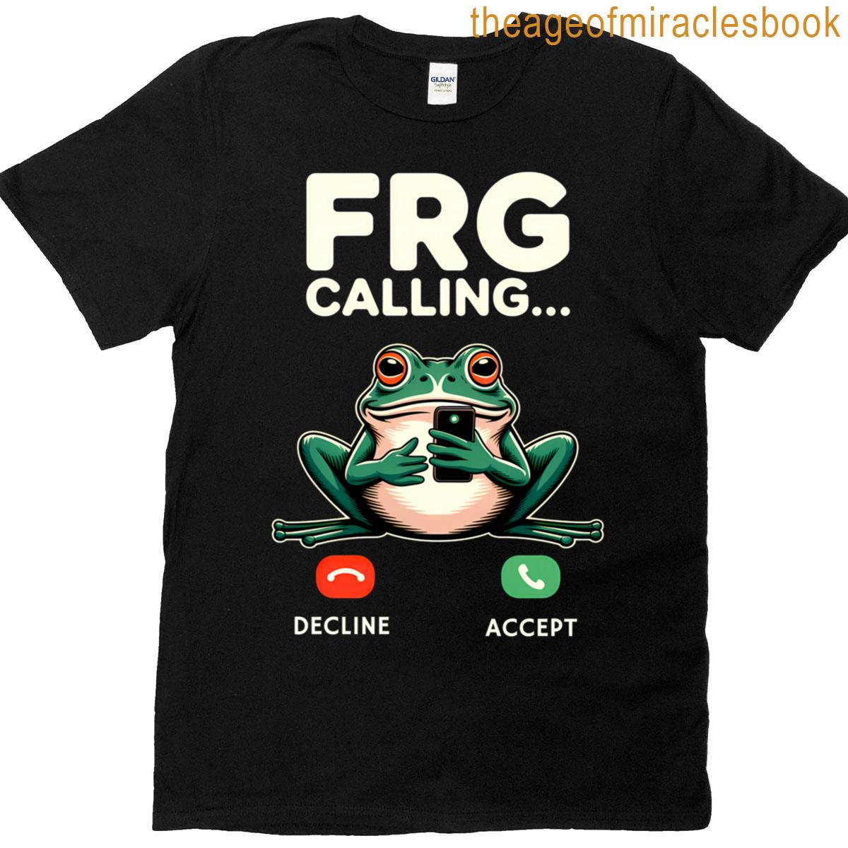 Frg Calling Funny Misspelled Frog Meme T-shirt