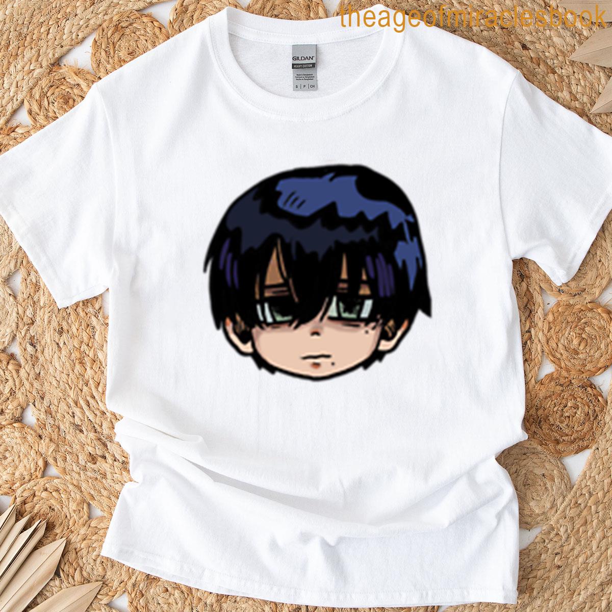 Sad Boy Chibi Head T-shirt