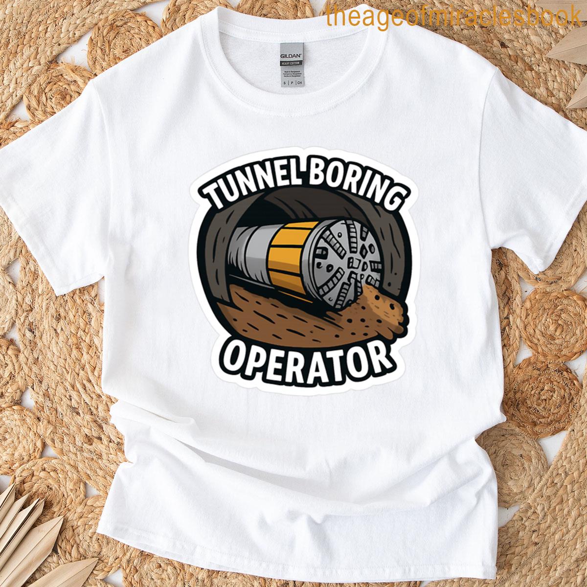 Tunnel Boring Machine Operator Sticker Underground Engineering Pride T-shirt