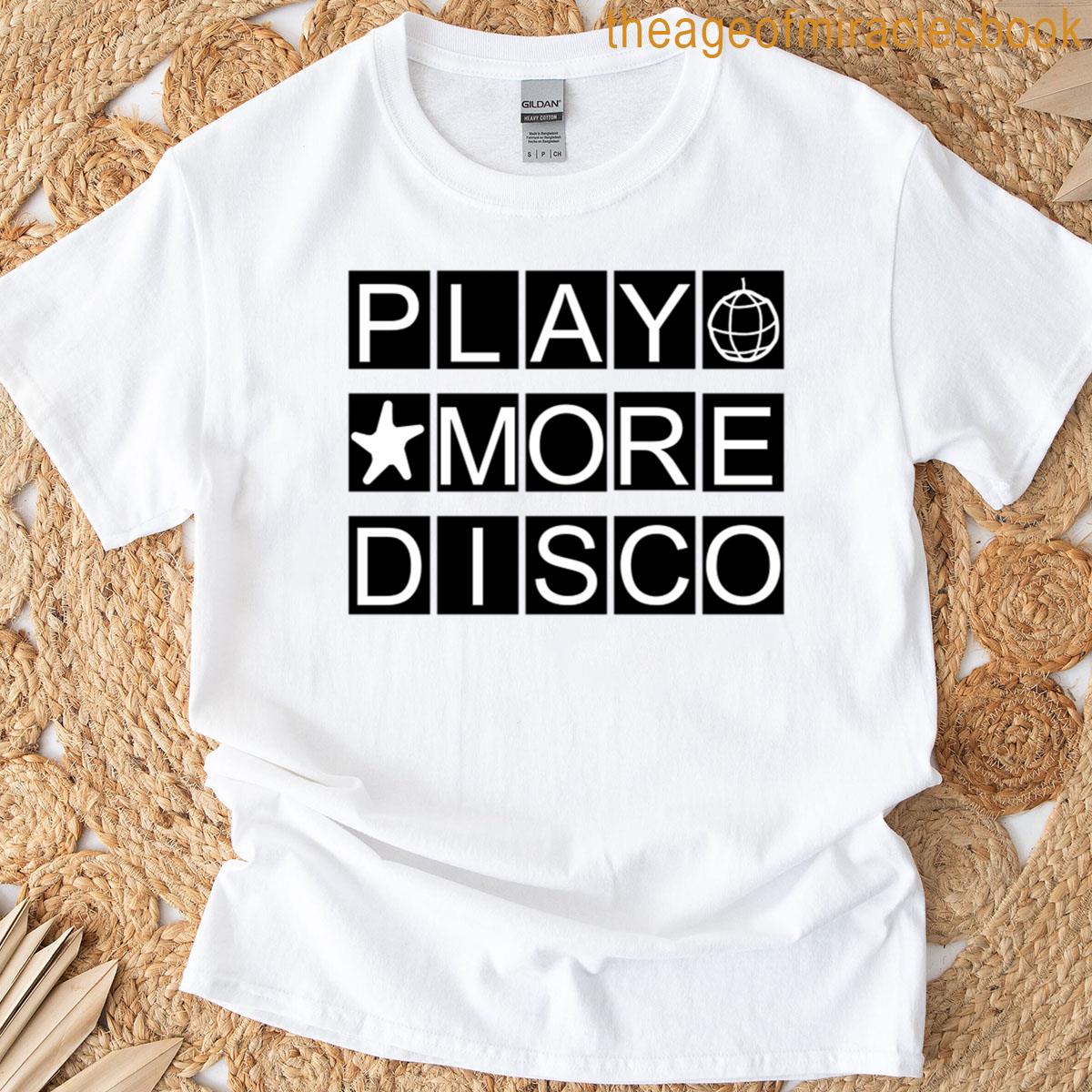 White Black – Play More Disco T-shirt