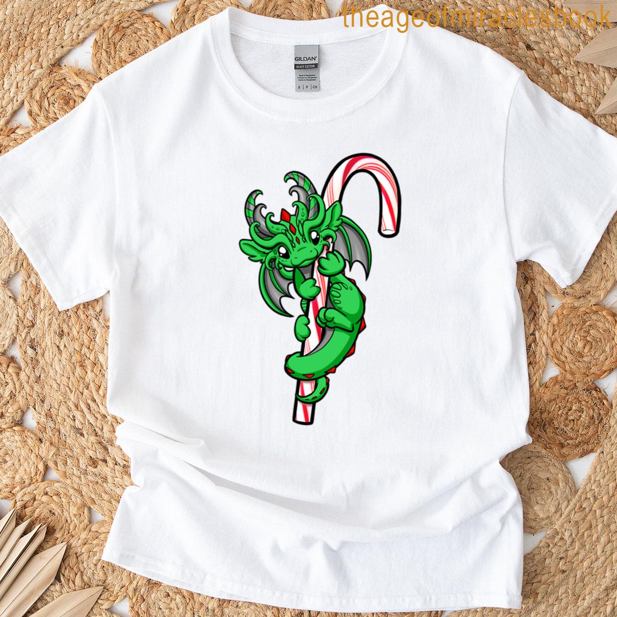 Candy Cane Dragon T-shirt