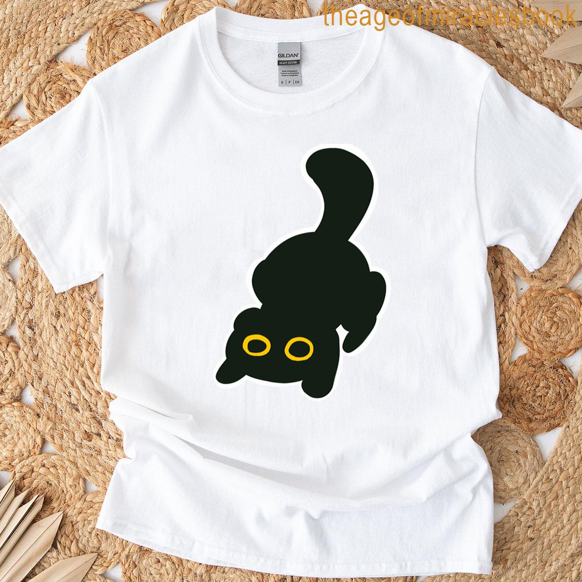 Cute Black Cat Void Style T-shirt